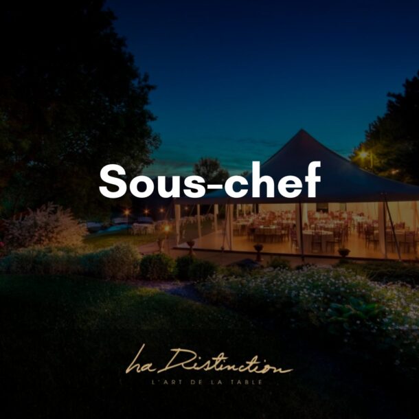Un visuel pour annoncer notre poste de sous-chef(fe).