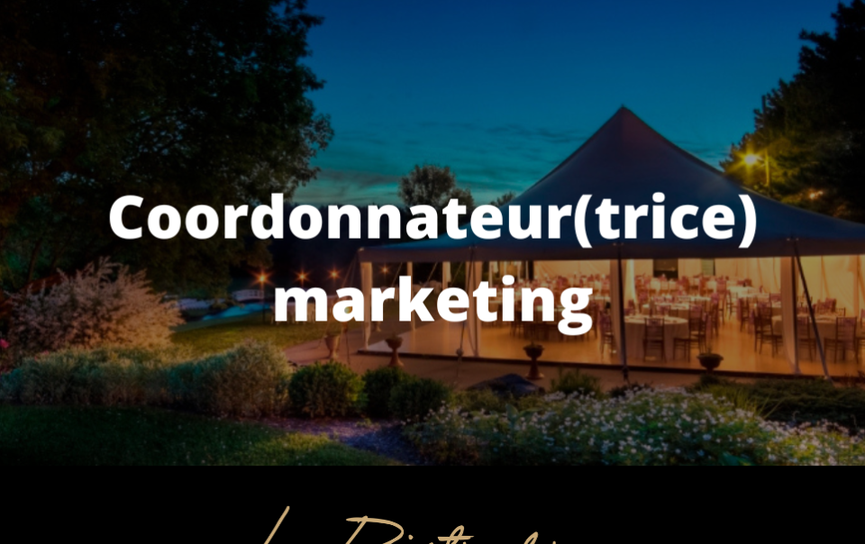 Cordonnateur(trice) marketing